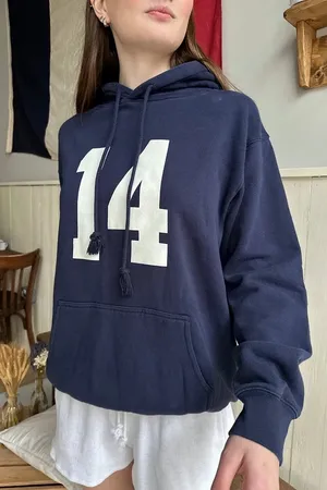 Brandy Melville Christy 14 Hoodie Navy thumbnail 1