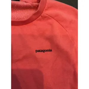Patagonia Organic Cotton P-6 Logo Sweatshirt Coral Pink Raglan Small Pullover thumbnail 2