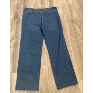 Abercrombie & Fitch The 90s‎ Relaxed High Rise Jeans Raw Hem Size 36/22 Long NEW thumbnail 4