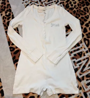 Pink thermal onesie thumbnail 1