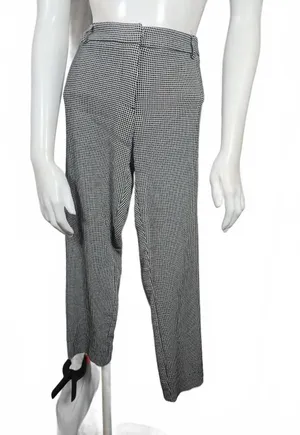 Carolina Belle Women's Black and White Checkered Dress Pants Size 12 thumbnail 1