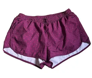 Old Navy Burgundy Athletic Shorts with Pink Accents thumbnail 1