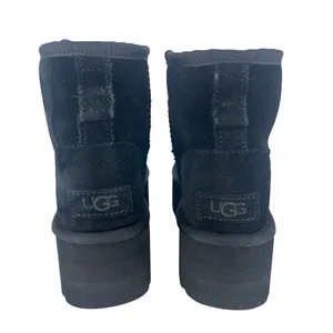 UGG Classic Ultra Mini Platform Boots Black Suede Size‎ 6 thumbnail 11