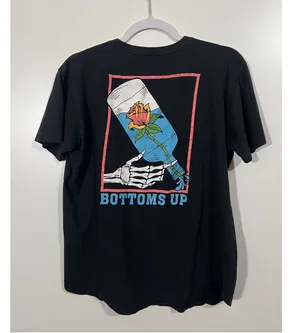 DK Skeleton Bottoms Up Shirt In Black Size Large Women’s thumbnail 1