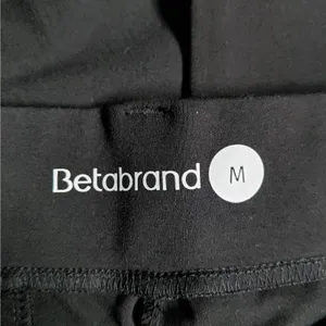 Betabrand Womens 7 Pocket Bootcut Dress Yoga Pants Size Medium Black Stretch thumbnail 4