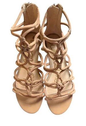 Sam Edelman Elowen Tan Suede Strappy Gladiator Wedge Sandals Womens 8M EUR 38 thumbnail 1