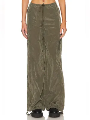 NWT Lovers + Friends Noah Cargo Pants Wide Leg in Olive Green Size XS thumbnail 7