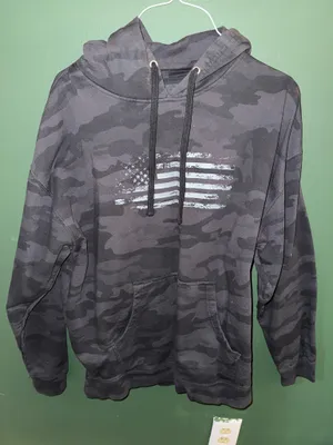 Grey Camo sweatshirt Gray Size 2X thumbnail 1