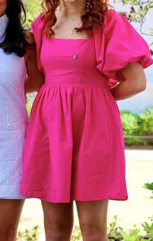 Marion Puff Sleeve Dress thumbnail 1