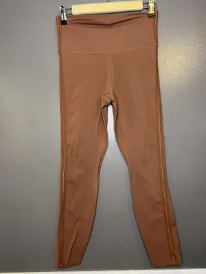 Nike Dri-FIT Leggings Womens Medium Brown High Rise Ankle Yoga Pants CJ4203-275 thumbnail 3