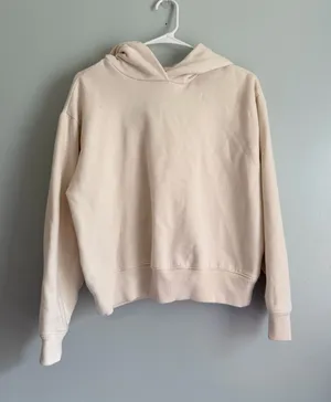 A New Day Cream Beige Pullover Hoodie Size S thumbnail 1