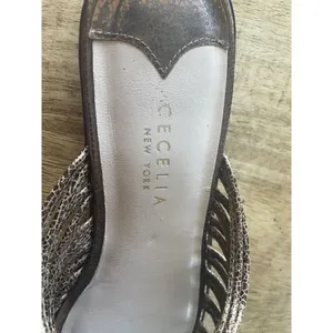 Cecelia Women's Bronze Sunset Gloria Metallic Slide Sandal Shoe Sz US 8 B thumbnail 5