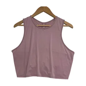 Lululemon Cinch Me Up Tank Womens 8 Purple Ruched Back Yoga Activewear Cropped thumbnail 3