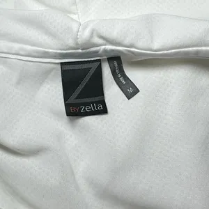 Z by Zella Windbreaker Jacket Full Zip Hoodie White Womens Medium Active Workout thumbnail 5