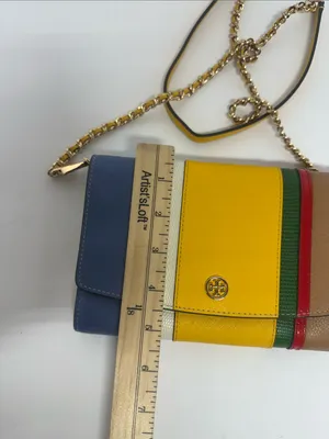 Tory Burch Robinson Ballon Stripe Convertible Shoulder Bag MSRP 498 thumbnail 9