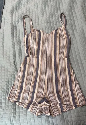 Bobi Linen Blend Romper thumbnail 1