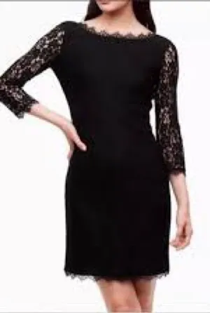 Babaton Black Lace Sleeve Sheath Dress 1164 thumbnail 1