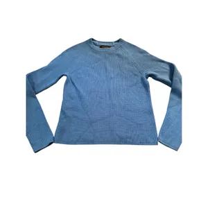 Banana Republic Womens Serenity Blue Ribbed Crewneck Pullover‎ Sweater S thumbnail 2