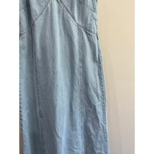 Universal Threads Chambray Denim Maxi Dress Cotton‎ Minimalist XS thumbnail 4