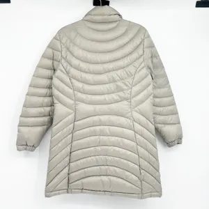 L.L. Bean Womens Ultralight 850 Down Quilted‎ Puffer Coat Jacket Size M Gray thumbnail 8