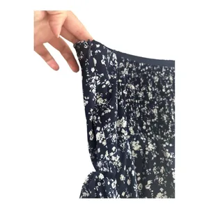 Altar’d State Navy Blue Floral Wrap Waist Mini Dress // Size Medium thumbnail 5