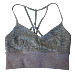 ALO Yoga‎ Alosoft Lavish Sport Bra Grey/ Purple Size Extra Small thumbnail 1