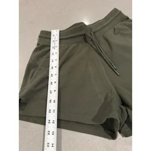 All‎ in Motion Women's Olive Green Athletic Shorts XS Drawstring Pockets thumbnail 2