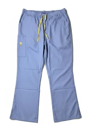 Wonderwink Medical‎ Blue Romeo Flare Cargo Scrub Uniform Pants 3X TALL Nurse NWT thumbnail 1
