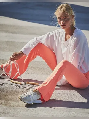 FP Movement Good Karma Flare Leggings Coral Pink thumbnail 8