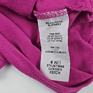 Sincerely Jules‎ -388 Pink V-Neck Polyester Blend Sleeveless Bodysuit Size XS thumbnail 4