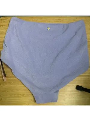 NWT Victoria's Secret Swim Bikini Bottom Small Purple High Waist Retro Beach thumbnail 5