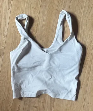 lululemon athletica Cream Sports Bra Tank thumbnail 1