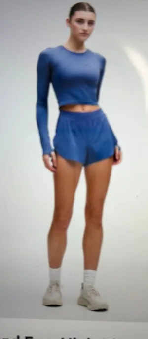 Lululemon Fast Free High-Rise Classic and Shorts 3" Reflective Fit Maroon thumbnail 1