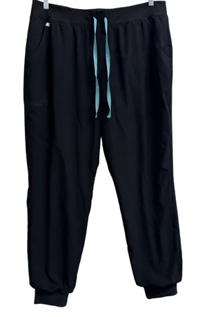 FIGS Black FREEx Lined Zamora High Waisted Womens‎ XL Tall Jogger Scrubs thumbnail 1
