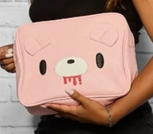 Cakeworthy x Gloomybear Pink Faux Leather Pouch thumbnail 1