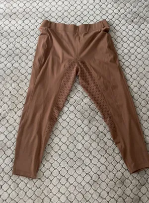 brown horse riding leggings equestrian breeches thumbnail 1