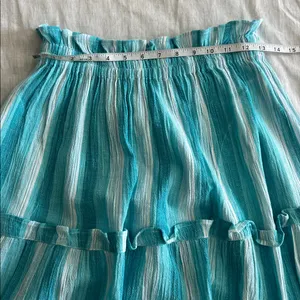 Tuckernuck Prado Maxi Skirt with‎ Pockets XS Blue White thumbnail 8
