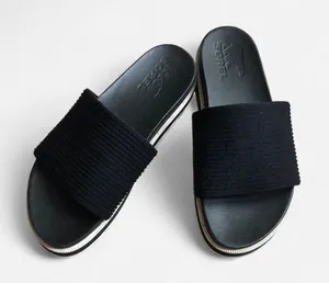 Sorel Black & Sea Salt Roaming Easy Slide Sandals Womens Size 6.5 thumbnail 1