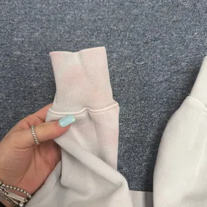 Aritzia TNA Sweatfleece Cozy Fleece Boyfriend Fit Crop Hoodie Baby Blue XS thumbnail 5