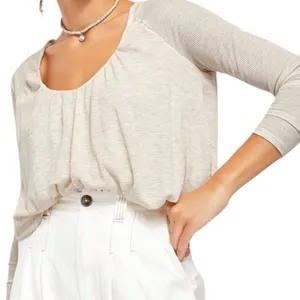 FREE PEOPLE | WE THE FREE Bondi Thermal Semi Crop Long Sleeve Top Women's Size M thumbnail 1