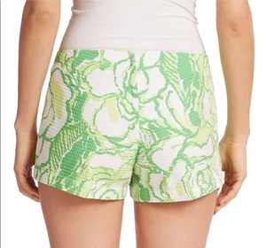 Lilly Pulitzer Liza Resort White Green Heartbreakers Shorts 000 thumbnail 2