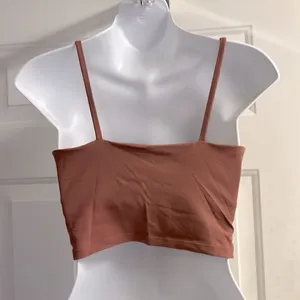Women Shelf Sports Bra Longline Workout Yoga Crop Tank Top Camisole Bra- Sunset thumbnail 2