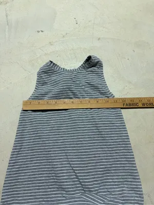Lululemon Striped Gray & White knotted back tank top thumbnail 3