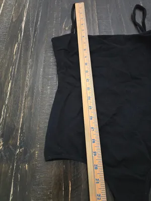 Free People Square Neck Black Bodysuit Size Small thumbnail 3
