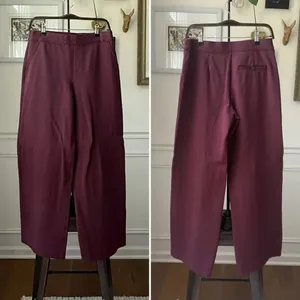 Spanx Air Essentials Wide Leg 20385R Chianti Burgundy Merlot Maroon M thumbnail 2
