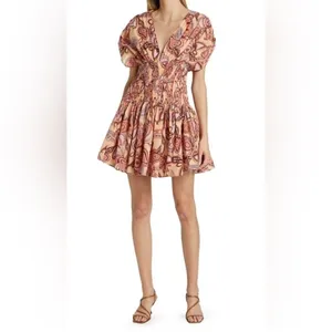 A.L.C. Frank Luna Cotton Smocked Waist Dress 4 thumbnail 17