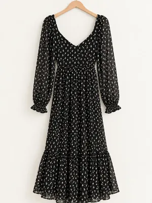 LULU's Floral Romantic Sexy Flowy Wedding Chic Casual Resort Europe Vacation thumbnail 3