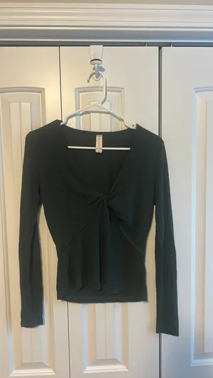Altar'd State Ribbed Front Knot Long Sleeve Top  thumbnail 5