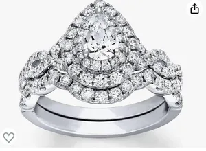 Sterling Silver Moissanite  Ring thumbnail 5