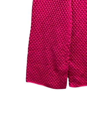 Storia Diamond Sweater Wide Leg Pants Hot Pink Size M NWT Minimalist Spring Cute thumbnail 6